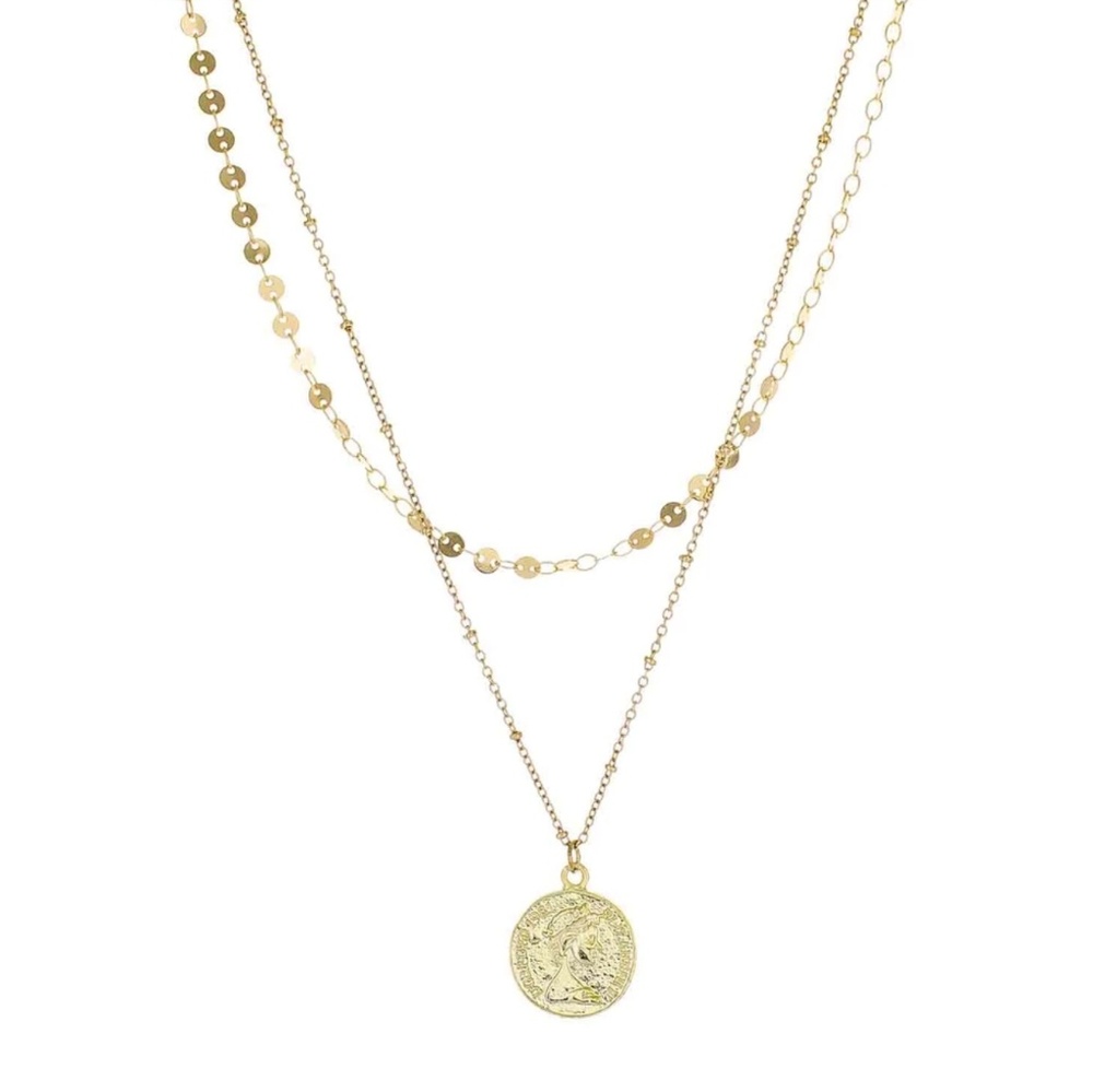 Layered Coin Necklace